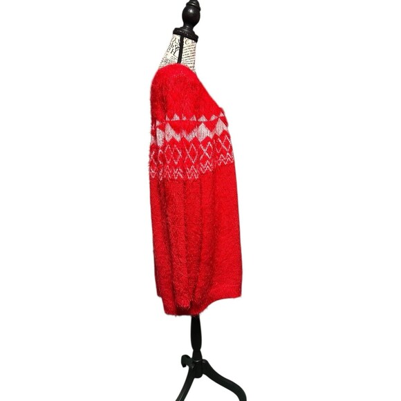 Anthony Roberts Size 3X Sweater Red Holiday fair aisles Casual Christmas - Picture 3 of 8